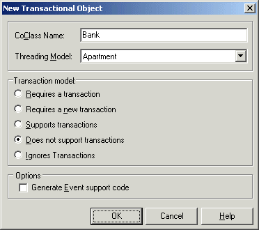 New Transactional Object